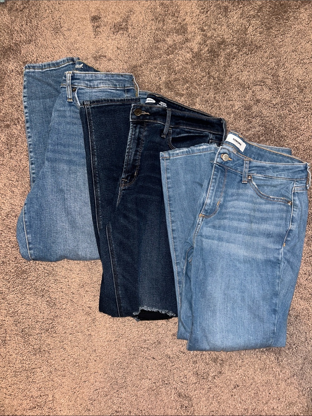 Size 12 skinny distressed knees Jean bundle!